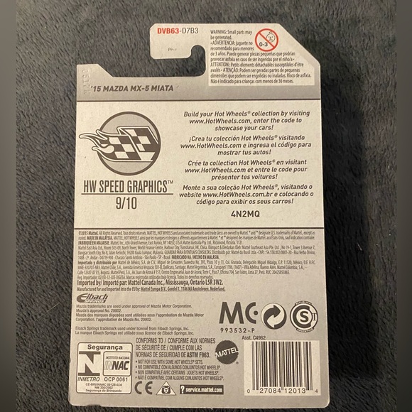 "🥦5/$25🥦" Hot Wheels ‘15 Mazda MX-5 Miata - Picture 2 of 3